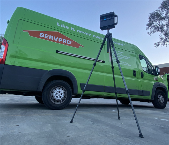 SERVPRO Van with Matterport camera