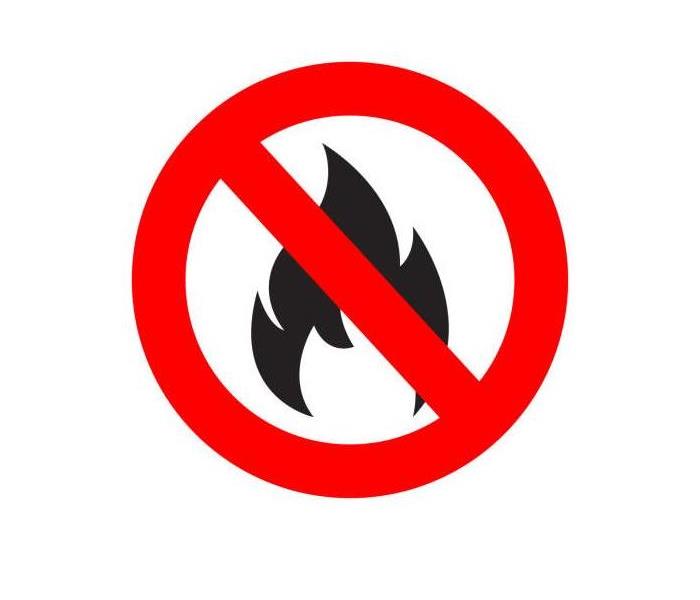 No symbol over wildfire symbol